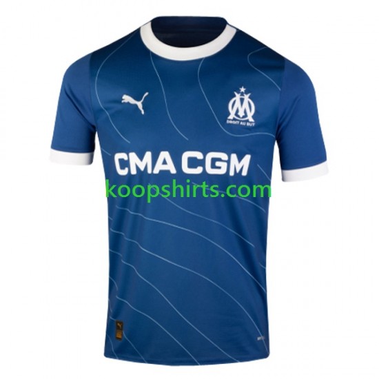 Olympique Marseille Uit Tenue Heren Voetbalshirts 2023-2024 Korte Mouwen Olympique Marseille Uit Tenue Heren Voetbalshirts 2023-2024 Korte Mouwen