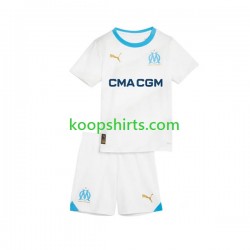 Olympique Marseille Thuis Tenue Kinder Voetbalshirts 2023-2024 Korte Mouwen