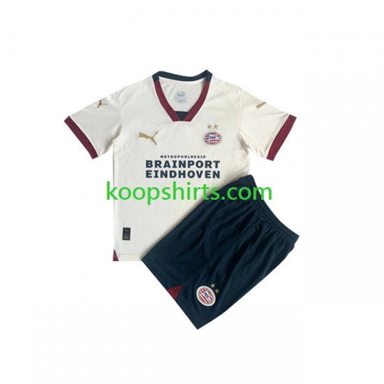 PSV Eindhoven Uit Tenue Kinder Voetbalshirts 2023-2024 Korte Mouwen PSV Eindhoven Uit Tenue Kinder Voetbalshirts 2023-2024 Korte Mouwen