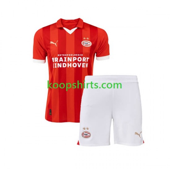 PSV Eindhoven Thuis Tenue Kinder Voetbalshirts 2023-2024 Korte Mouwen PSV Eindhoven Thuis Tenue Kinder Voetbalshirts 2023-2024 Korte Mouwen