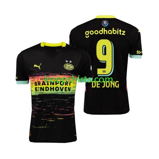 PSV Eindhoven Uit Tenue Heren Voetbalshirts DE JONG 9 2024-2025 Korte Mouwen PSV Eindhoven Uit Tenue Heren Voetbalshirts DE JONG 9 2024-2025 Korte Mouwen