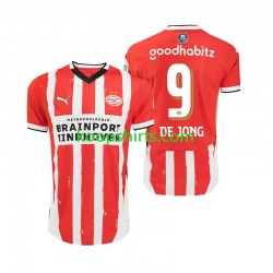 PSV Eindhoven Thuis Tenue Heren Voetbalshirts DE JONG 9 2024-2025 Korte Mouwen