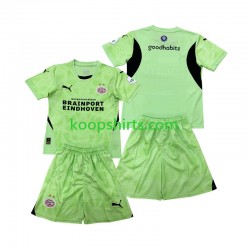 PSV Eindhoven Doelman Uit Tenue Kinder Voetbalshirts 2024-2025 Korte Mouwen