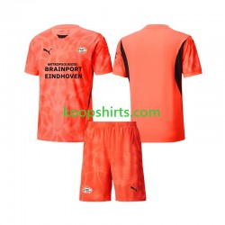 PSV Eindhoven Doelman Thuis Tenue Kinder Voetbalshirts 2024-2025 Korte Mouwen
