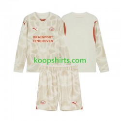 PSV Eindhoven Doelman Derde Tenue Kinder Voetbalshirts 2024-2025 Lange Mouwen