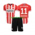 PSV Eindhoven Thuis Tenue Kinder Voetbalshirts Johan Bakayoko 11 2024-2025 Korte Mouwen