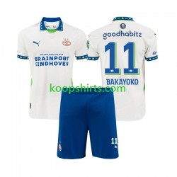 PSV Eindhoven Derde Tenue Kinder Voetbalshirts Johan Bakayoko 11 2024-2025 Korte Mouwen
