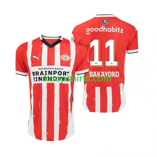 PSV Eindhoven Thuis Tenue Heren Voetbalshirts Johan Bakayoko 11 2024-2025 Korte Mouwen PSV Eindhoven Thuis Tenue Heren Voetbalshirts Johan Bakayoko 11 2024-2025 Korte Mouwen