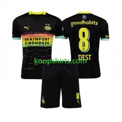 PSV Eindhoven Uit Tenue Kinder Voetbalshirts Sergino Dest 8 2024-2025 Korte Mouwen