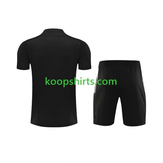 Paris Saint-Germain Zwart Voetbal training shirt en shorts 2023-2024