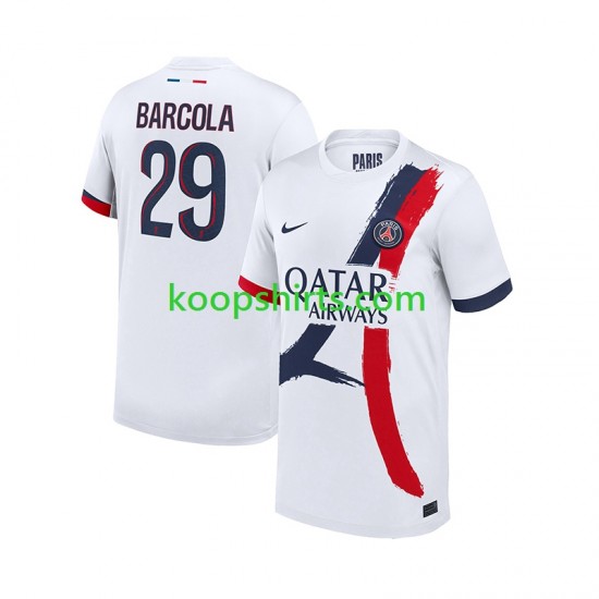 Paris Saint-Germain Uit Tenue Heren Voetbalshirts Bradley Barcola 29 2024-2025 Korte Mouwen Paris Saint-Germain Uit Tenue Heren Voetbalshirts Bradley Barcola 29 2024-2025 Korte Mouwen