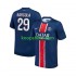 Paris Saint-Germain Thuis Tenue Heren Voetbalshirts Bradley Barcola 29 2024-2025 Korte Mouwen