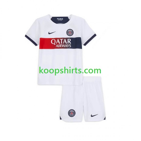 Paris Saint-Germain Uit Tenue Kinder Voetbalshirts 2023-2024 Korte Mouwen Paris Saint-Germain Uit Tenue Kinder Voetbalshirts 2023-2024 Korte Mouwen