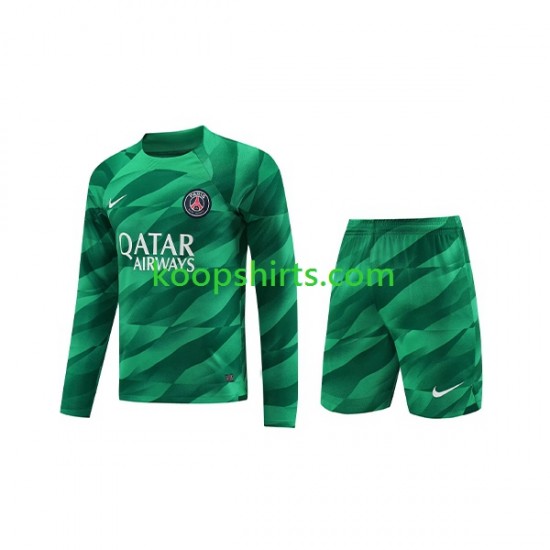 Paris Saint-Germain Doelman Thuis Tenue Kinder Voetbalshirts 2023-2024 Lange Mouwen Paris Saint-Germain Doelman Thuis Tenue Kinder Voetbalshirts 2023-2024 Lange Mouwen