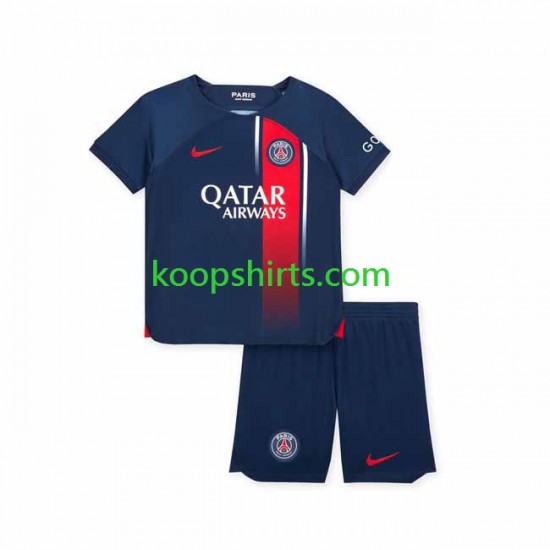 Paris Saint-Germain Thuis Tenue Kinder Voetbalshirts 2023-2024 Korte Mouwen Paris Saint-Germain Thuis Tenue Kinder Voetbalshirts 2023-2024 Korte Mouwen