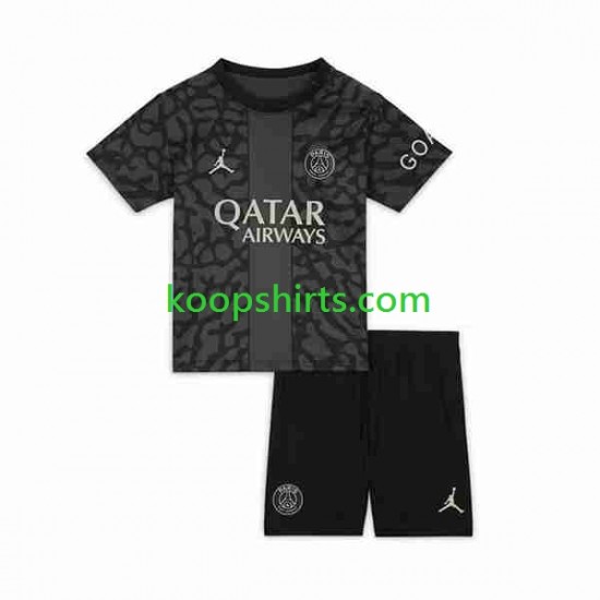 Paris Saint-Germain Derde Tenue Kinder Voetbalshirts 2023-2024 Korte Mouwen Paris Saint-Germain Derde Tenue Kinder Voetbalshirts 2023-2024 Korte Mouwen
