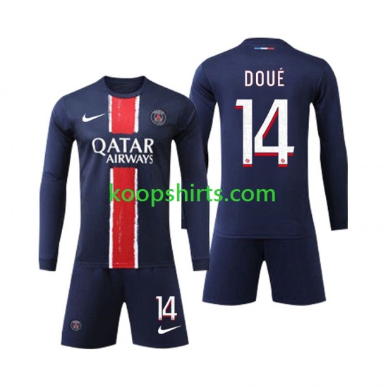 Paris Saint-Germain Thuis Tenue Kinder Voetbalshirts D Doue 14 2024-2025 Lange Mouwen Paris Saint-Germain Thuis Tenue Kinder Voetbalshirts D Doue 14 2024-2025 Lange Mouwen