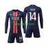Paris Saint-Germain Thuis Tenue Kinder Voetbalshirts D Doue 14 2024-2025 Lange Mouwen
