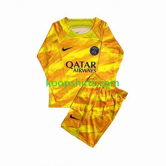 Paris Saint-Germain Doelman Uit Tenue Kinder Voetbalshirts 2023-2024 Lange Mouwen Paris Saint-Germain Doelman Uit Tenue Kinder Voetbalshirts 2023-2024 Lange Mouwen