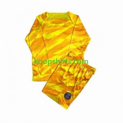 Paris Saint-Germain Doelman Uit Tenue Kinder Voetbalshirts 2023-2024 Lange Mouwen