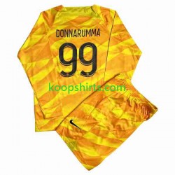 Paris Saint-Germain Doelman Uit Tenue Kinder Voetbalshirts DONNARUMMA 99 2023-2024 Lange Mouwen
