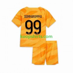 Paris Saint-Germain Doelman Uit Tenue Kinder Voetbalshirts DONNARUMMA 99 2023-2024 Korte Mouwen