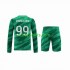 Paris Saint-Germain Doelman Thuis Tenue Kinder Voetbalshirts Donnarumma 99 2023-2024 Lange Mouwen