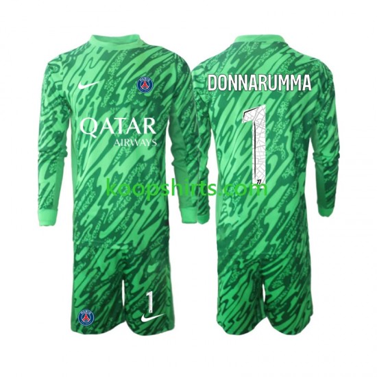 Paris Saint-Germain Doelman Uit Tenue Kinder Voetbalshirts Gianluigi Donnarumma 1 2024-2025 Lange Mouwen Paris Saint-Germain Doelman Uit Tenue Kinder Voetbalshirts Gianluigi Donnarumma 1 2024-2025 Lange Mouwen