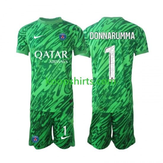 Paris Saint-Germain Doelman Uit Tenue Kinder Voetbalshirts Gianluigi Donnarumma 1 2024-2025 Korte Mouwen Paris Saint-Germain Doelman Uit Tenue Kinder Voetbalshirts Gianluigi Donnarumma 1 2024-2025 Korte Mouwen