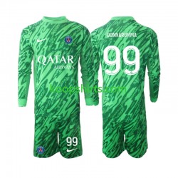 Paris Saint-Germain Doelman Uit Tenue Kinder Voetbalshirts Gianluigi Donnarumma 99 2024-2025 Lange Mouwen