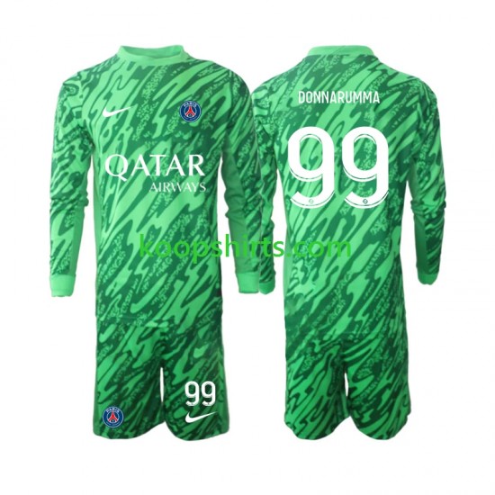 Paris Saint-Germain Doelman Uit Tenue Kinder Voetbalshirts Gianluigi Donnarumma 99 2024-2025 Lange Mouwen Paris Saint-Germain Doelman Uit Tenue Kinder Voetbalshirts Gianluigi Donnarumma 99 2024-2025 Lange Mouwen