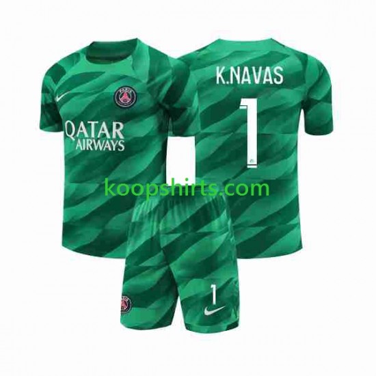 Paris Saint-Germain Doelman Thuis Tenue Kinder Voetbalshirts K.NAVAS 1 2023-2024 Korte Mouwen Paris Saint-Germain Doelman Thuis Tenue Kinder Voetbalshirts K.NAVAS 1 2023-2024 Korte Mouwen