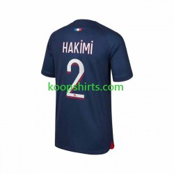 Paris Saint-Germain Thuis Tenue Heren Voetbalshirts Hakimi 2 2023-2024 Korte Mouwen