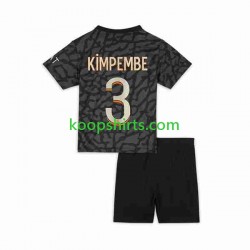 Paris Saint-Germain Derde Tenue Kinder Voetbalshirts Kimpembe 3 2023-2024 Korte Mouwen
