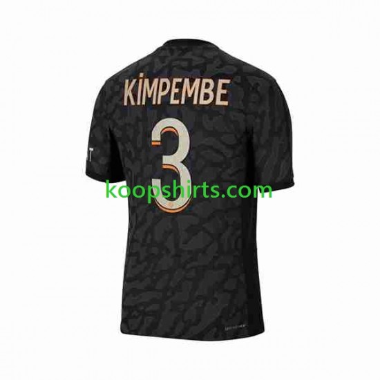Paris Saint-Germain Derde Tenue Heren Voetbalshirts Kimpembe 3 2023-2024 Korte Mouwen Paris Saint-Germain Derde Tenue Heren Voetbalshirts Kimpembe 3 2023-2024 Korte Mouwen
