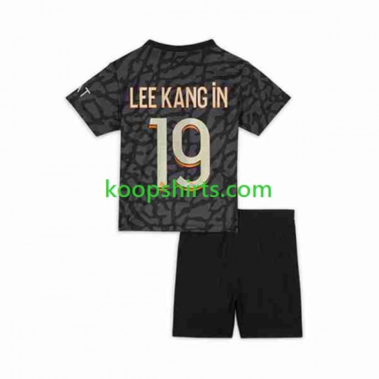 Paris Saint-Germain Derde Tenue Kinder Voetbalshirts Lee Kang In 19 2023-2024 Korte Mouwen Paris Saint-Germain Derde Tenue Kinder Voetbalshirts Lee Kang In 19 2023-2024 Korte Mouwen