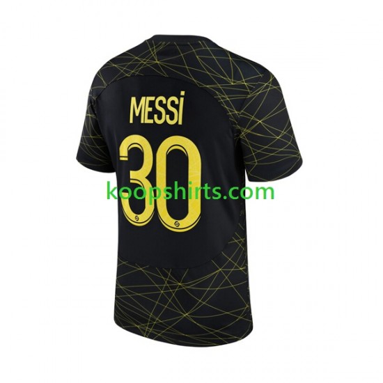 Paris Saint-Germain Vierde Tenue Heren Voetbalshirts Lionel Messi 10 2022-2023 Korte Mouwen Paris Saint-Germain Vierde Tenue Heren Voetbalshirts Lionel Messi 10 2022-2023 Korte Mouwen