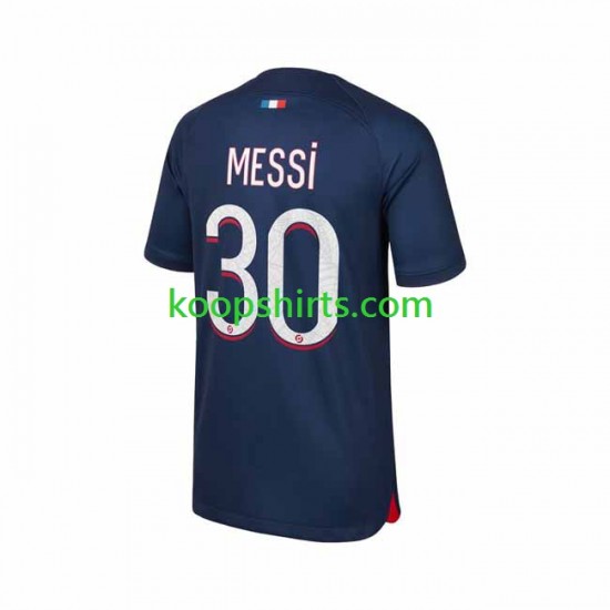 Paris Saint-Germain Thuis Tenue Heren Voetbalshirts Lionel Messi 30 2023-2024 Korte Mouwen Paris Saint-Germain Thuis Tenue Heren Voetbalshirts Lionel Messi 30 2023-2024 Korte Mouwen