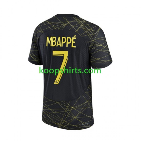 Paris Saint-Germain Vierde Tenue Heren Voetbalshirts Mbappe 7 2022-2023 Korte Mouwen Paris Saint-Germain Vierde Tenue Heren Voetbalshirts Mbappe 7 2022-2023 Korte Mouwen