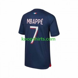 Paris Saint-Germain Thuis Tenue Heren Voetbalshirts Mbappe 7 2023-2024 Korte Mouwen