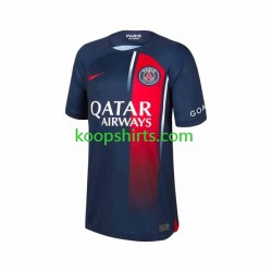 Paris Saint-Germain Thuis Tenue Heren Voetbalshirts Mbappe 7 2023-2024 Korte Mouwen