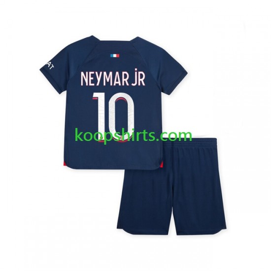 Paris Saint-Germain Thuis Tenue Kinder Voetbalshirts Neymar Jr 10 2023-2024 Korte Mouwen Paris Saint-Germain Thuis Tenue Kinder Voetbalshirts Neymar Jr 10 2023-2024 Korte Mouwen