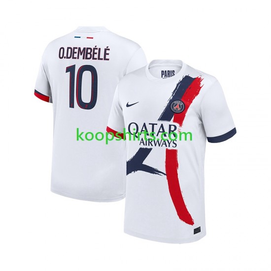 Paris Saint-Germain Uit Tenue Heren Voetbalshirts Ousmane Dembele 10 2024-2025 Korte Mouwen Paris Saint-Germain Uit Tenue Heren Voetbalshirts Ousmane Dembele 10 2024-2025 Korte Mouwen