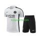 Paris Saint-Germain Wit Voetbal training shirt en shorts 2023-2024 Paris Saint-Germain Wit Voetbal training shirt en shorts 2023-2024