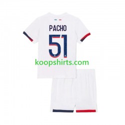 Paris Saint-Germain Uit Tenue Kinder Voetbalshirts Willian Pacho 51 2024-2025 Korte Mouwen