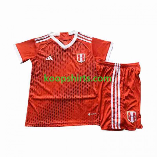 Peru Uit Tenue Kinder Voetbalshirts 2023 Korte Mouwen Peru Uit Tenue Kinder Voetbalshirts 2023 Korte Mouwen