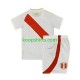 Peru Thuis Wit Tenue Kinder Voetbalshirts Copa America 2024 Korte Mouwen