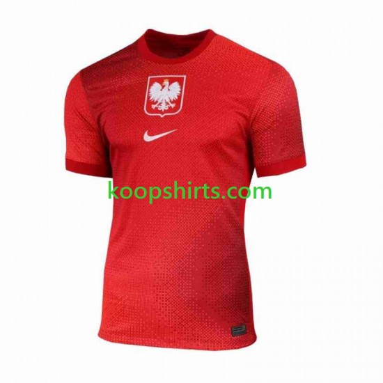 Polen Uit Tenue Heren Voetbalshirts 2024 Korte Mouwen Polen Uit Tenue Heren Voetbalshirts 2024 Korte Mouwen