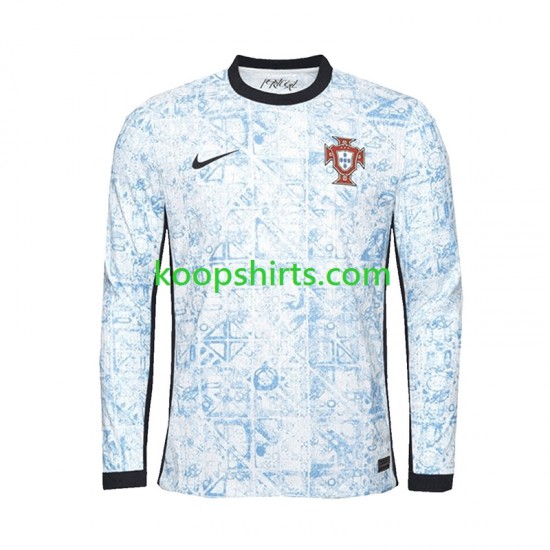 EK 2024 Portugal Uit Tenue Heren Voetbalshirts Lange Mouwen EK 2024 Portugal Uit Tenue Heren Voetbalshirts Lange Mouwen