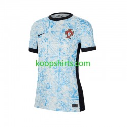 EK 2024 Portugal Uit Tenue Dames Voetbalshirts Korte Mouwen